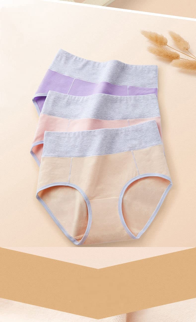 Culotte 5 Pack Femmes Soldes Solid Solid Slips Coton Plus Taille