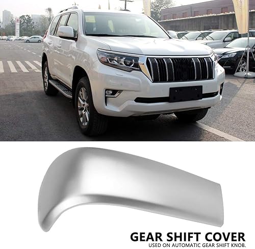 Miniatura 2 de KIMISS Perilla de palanca de cambios, para Prado J150 2010-2017, cubierta de la perilla de la palanca de cambios central del coche, color cromado