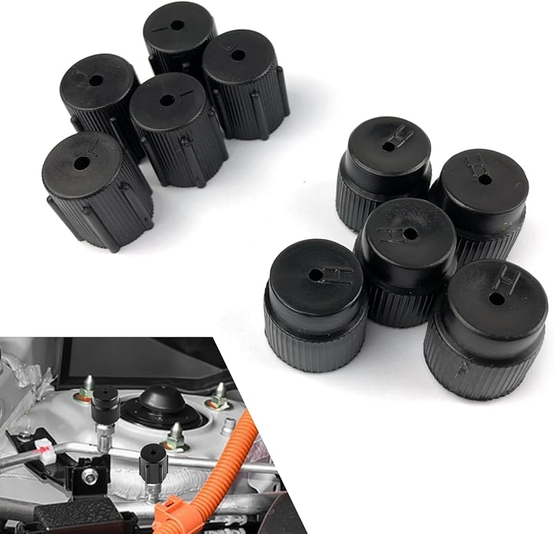 Kit de Tampas de Válvula para Ar-Condicionado Automotivo Opuweiy – 5 Alta Pressão e 5 Baixa Pressão