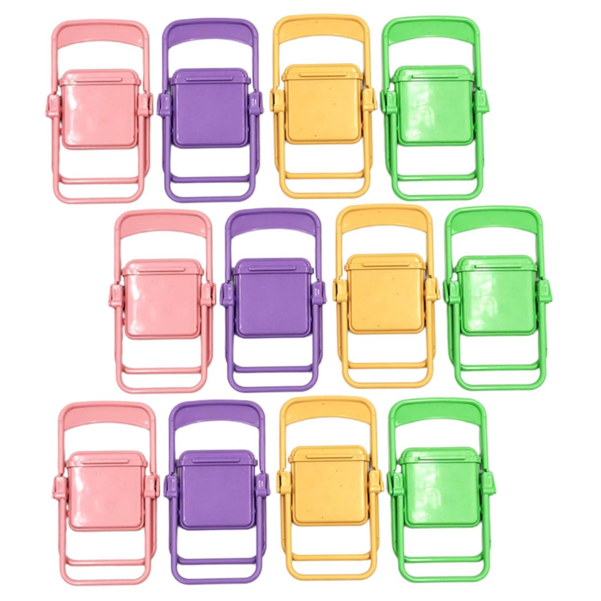 Luxshiny 5 Set Porta Cellulare Portacellulare Assistenza Telefonica Scena Supporto Telefono Scrivania Supporto Per Telefono Mini Sedia Supporto Telefonico Portatile Plastica 12 Pezzi*5