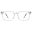 TIJN Blue Light Blocking Glasses for Women Men Clear Frame Square Nerd Eyeglasses Anti Blue Ray Computer Screen Glasses