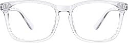 TIJN Blue Light Blocking Glasses for Women Men Clear Frame