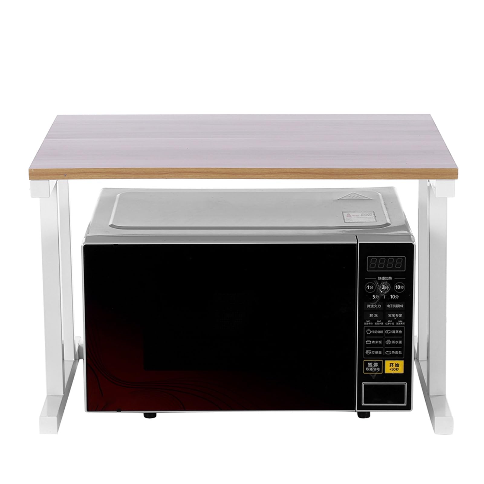 Wakects Four à Ondes Rack Grille-Pain, étagère à Ondes, étagère de Cuisine, étagère de Cuisine, étagère en métal, Peu encombrant, 57 x 38 x 35 cm (Blanc)