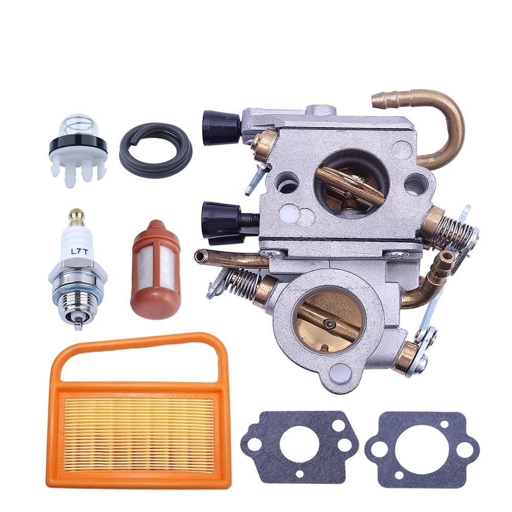 Kit de Puesta a Punto de carburador Compatible con Sierras de Corte STIH TS410 TS420 y carburador ZAM C1Q-S118. Repuestos for Motosierra.