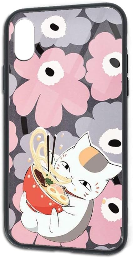 Amazon Iphone X Iphone Xs 夏目友人帳 イラスト 鏡面ガラス スマートフォン 強化 ガラス 携帯 スマホ ケース アニメ アイフォン 携帯電話ケース ハードケース カバー 携帯カバー スマホカバー 家電 カメラ オンライン通販