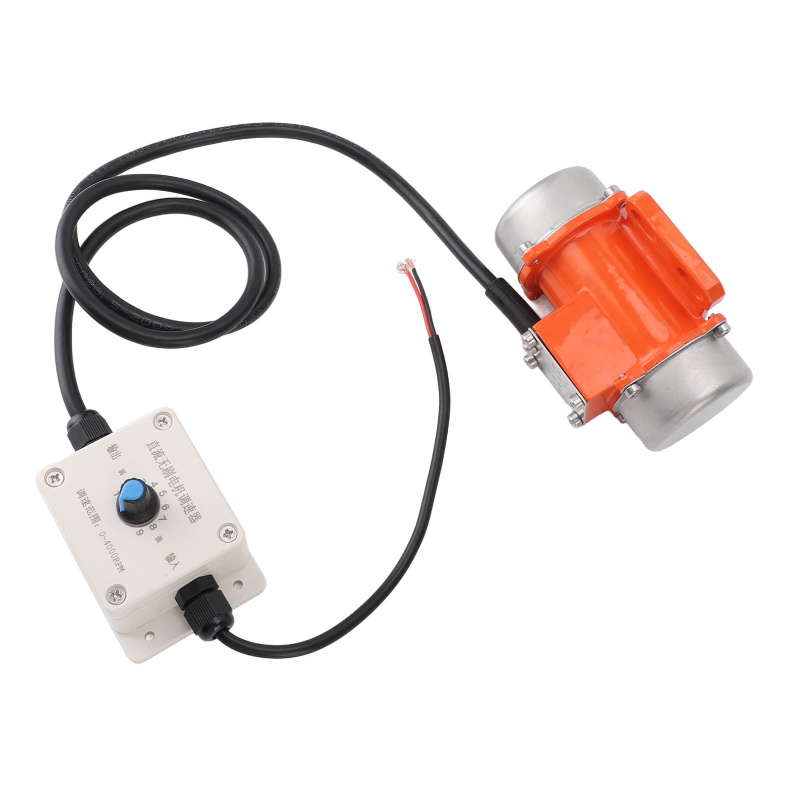 Cocoarm Motor de Vibración de Vibrador de Hormigón, Motor de Vibración de Hormigón de CC sin Escobillas de Aleación de Aluminio 24 V IP65 con Controlador de Velocidad para Construcción de Pantalla