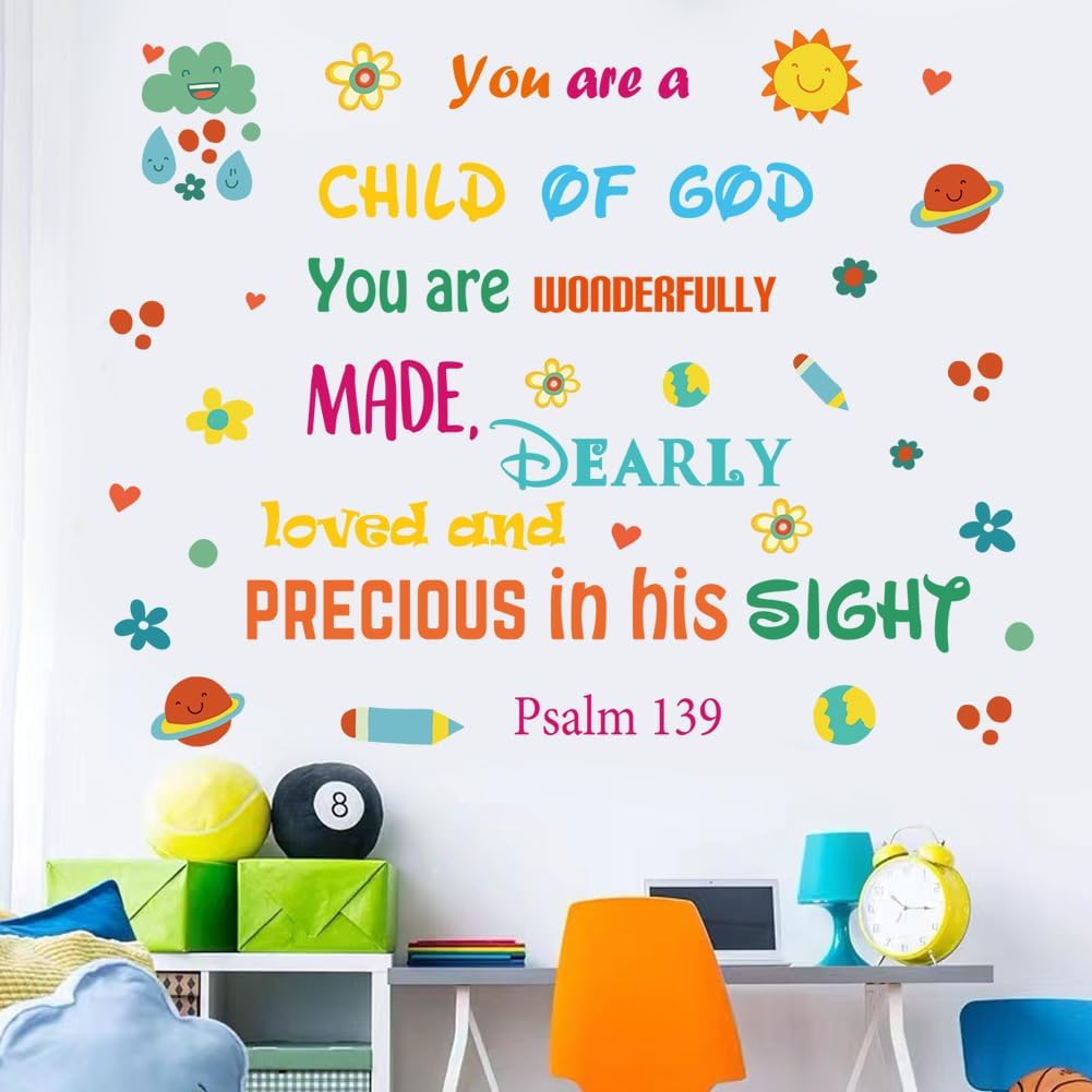 Flenlow Wall Stickers Decals Weather and Shape Kids Nursery Classroom Bedroom Room Décor Playroom Stick Peel Educational Removable Colorful Wall Stickers Décor