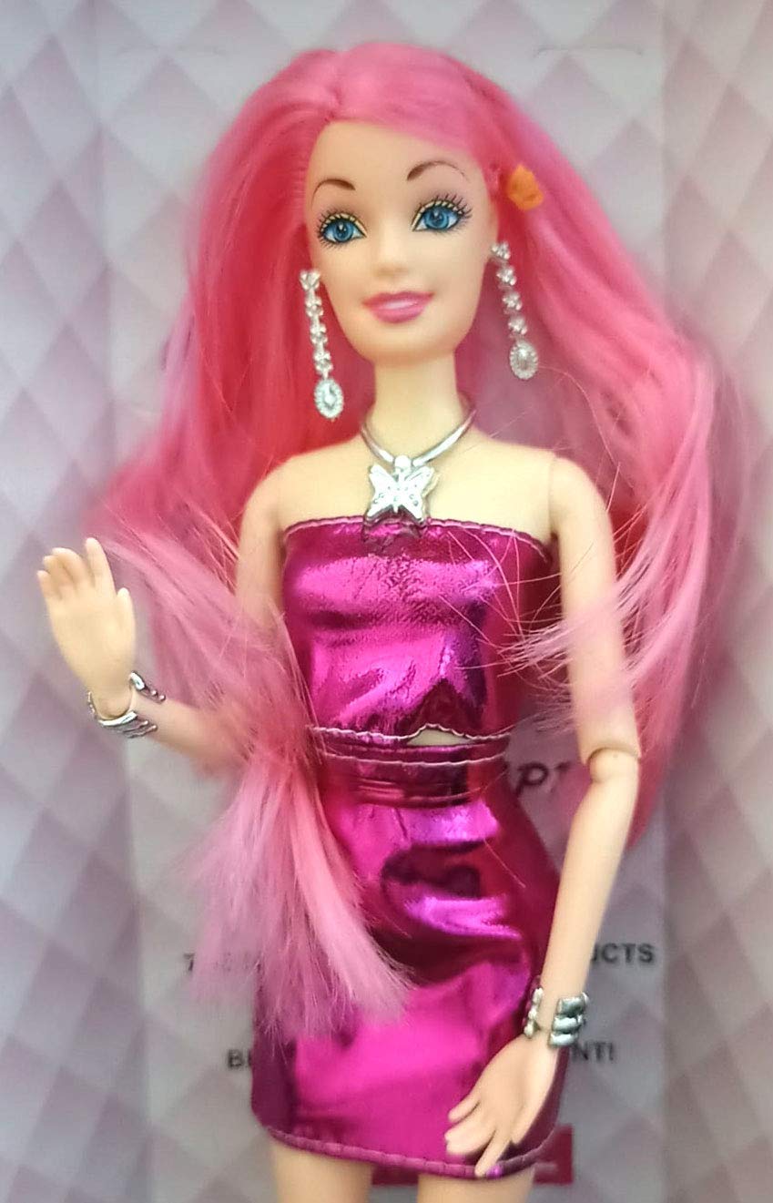 PANCIKAA Glowing Beautful with Colorful Cloth Foldable Doll for Girls (Color May Vary)