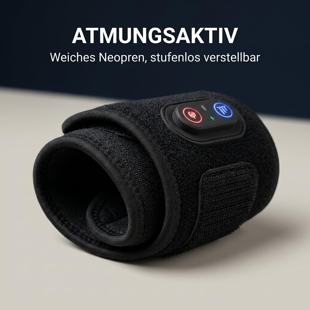 Rotlicht Therapiegerät Handgelenk – 660nm & 850nm Dual-Chip LED | Optische Tiefenpenetration mit 1200mAh Akku