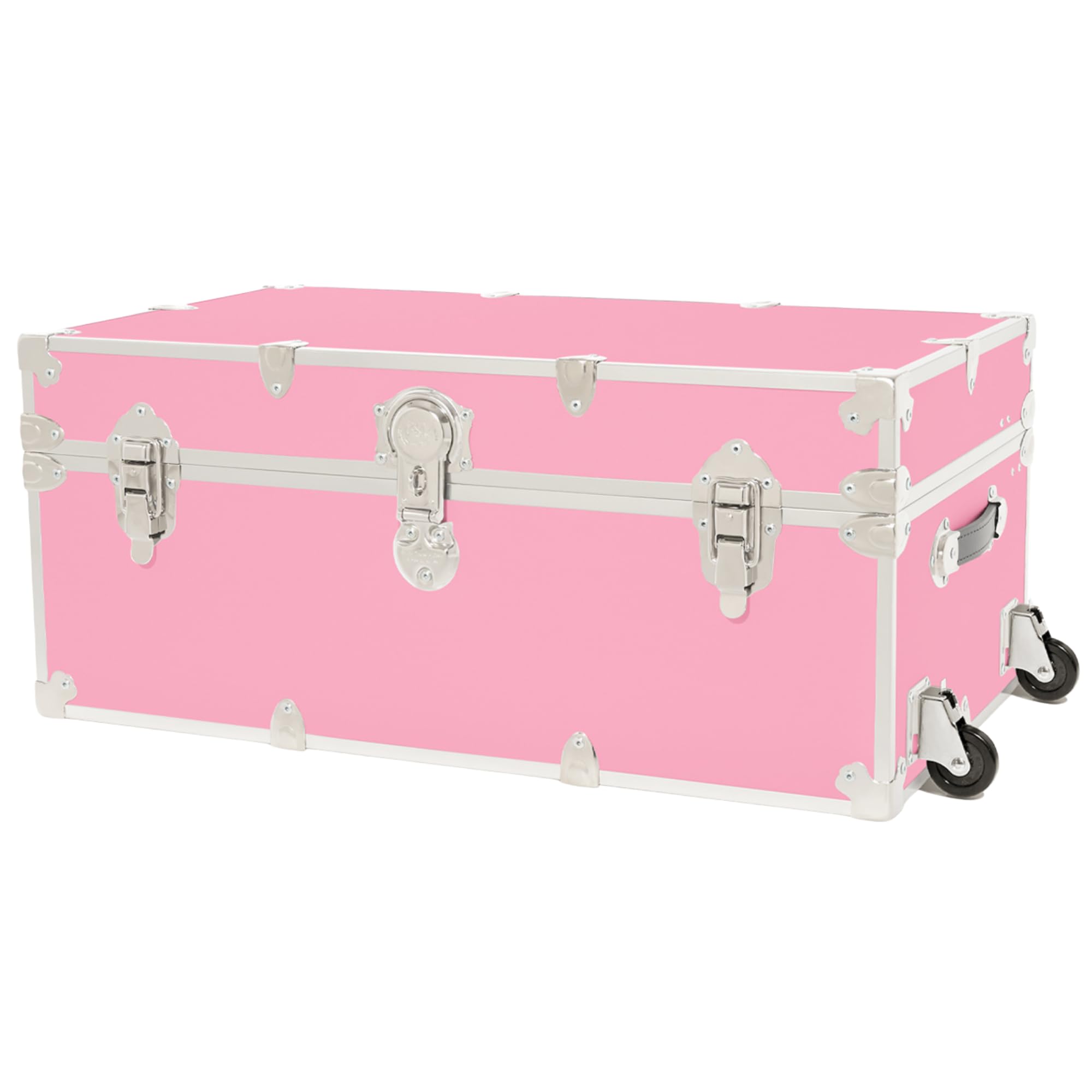 Rhino Trunk & Case Classic Large Trunk With Wheels 32"x18"x14", 1500+ lbs Capacity - Many Colors, Soft-Close Lid. Strong, USA Made Summer Camp