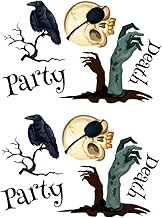 LIFKOME Adesivo De Parede De Halloween Decalques De Janela 2 Peças Decalques De Decoração De Janela Decalques Terror Decalques De Adesivo De Halloween Sobreposição De Decoração De Parede