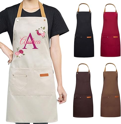 Miniatura 2 de DIY Custom Name & Initial Kitchen Apron for Men & Women