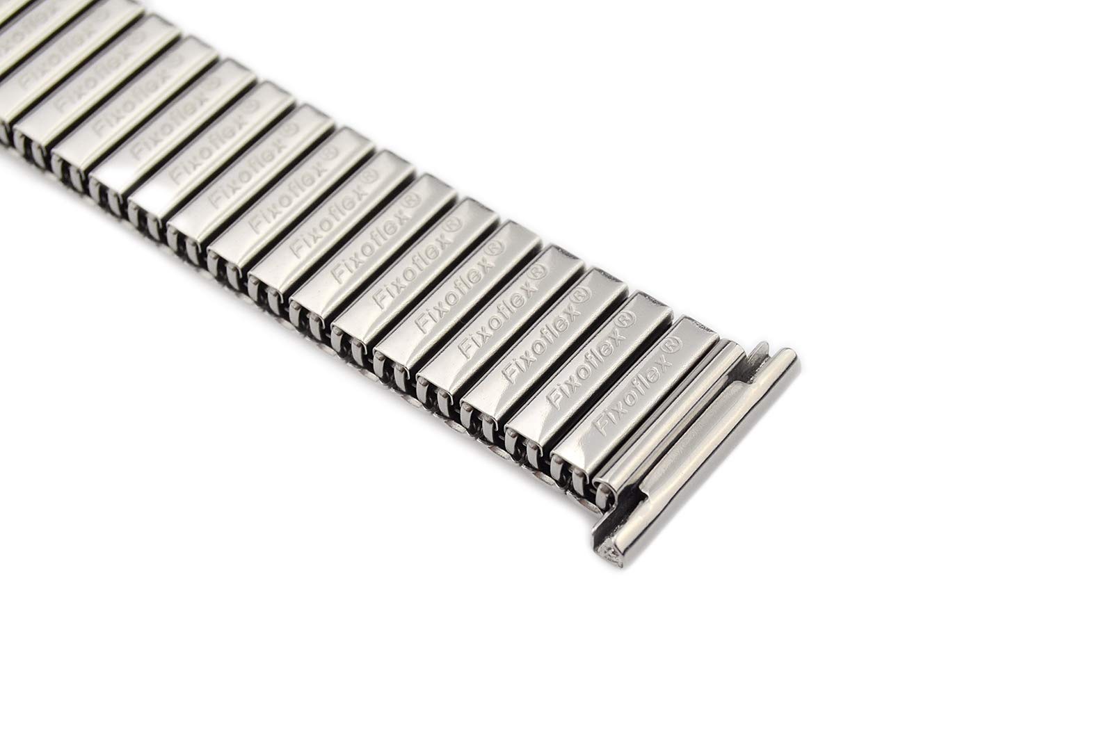Sulla Rowi Fixoflex S Zugband L316 Edelstahl Uhrenarmband Made 18 mm Silber