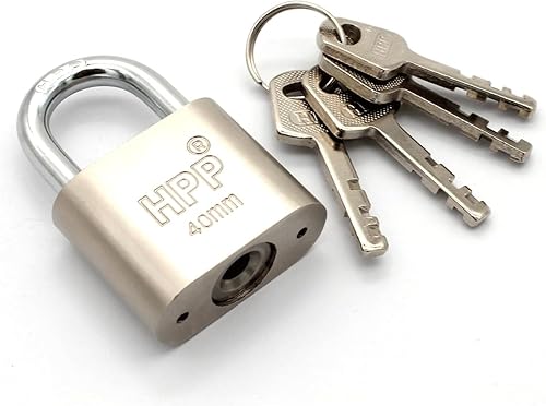 Cerradura de 4 llaves, candado de llave de 1.575 pulgadas, cerradura en U con llave, candado de alta seguridad, cerraduras con llaves, candado de