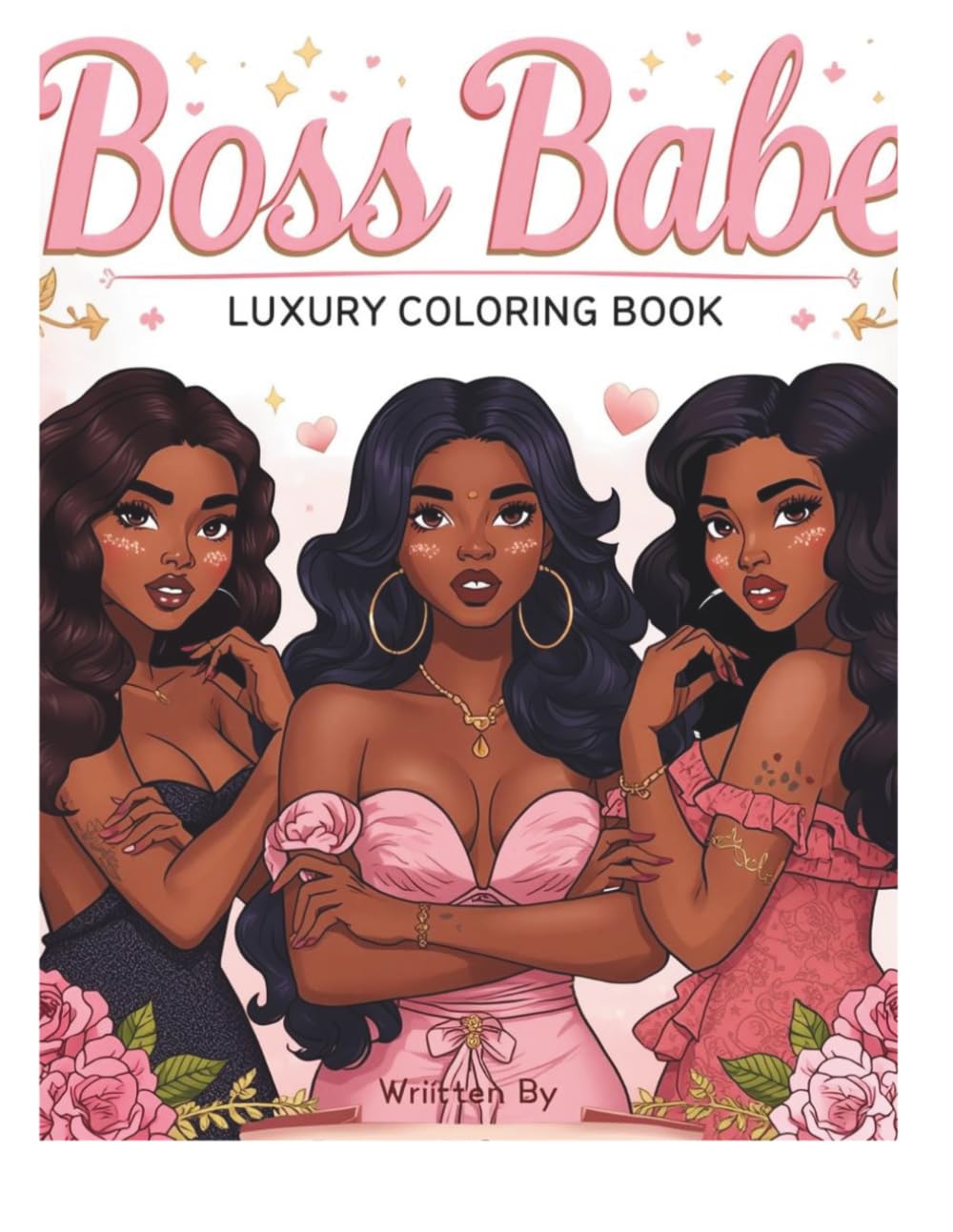 Soft Life Boss Babe Coloring Book: 45 Cute Kawaii Ebony Girls Living a Luxury Lifestyle