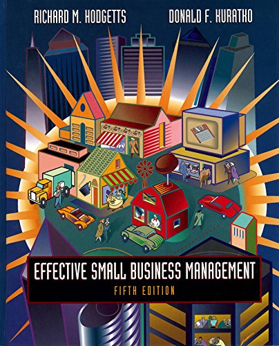 Effective Small Business Management 0030987202 Book Cover