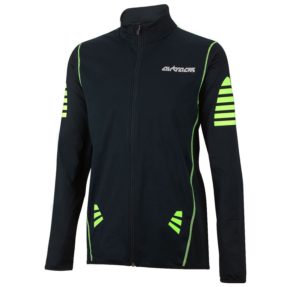 Airtracks Herren Winter Radtrikot Set Pro Windstopper - Thermo Fahrradhose Lang Pro + Thermo Fahrradtrikot Langarm Pro