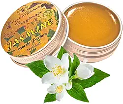 Perfume Jasmine – Eau de Parfum – Bálsamo Sólido – Óleos Essenciais Naturais Fragrância de Aromaterapia (Grandiflorum, Sambac, Gardênia, Magnólia, Champaca Branca), Tamanho de Viagem, Presentes de