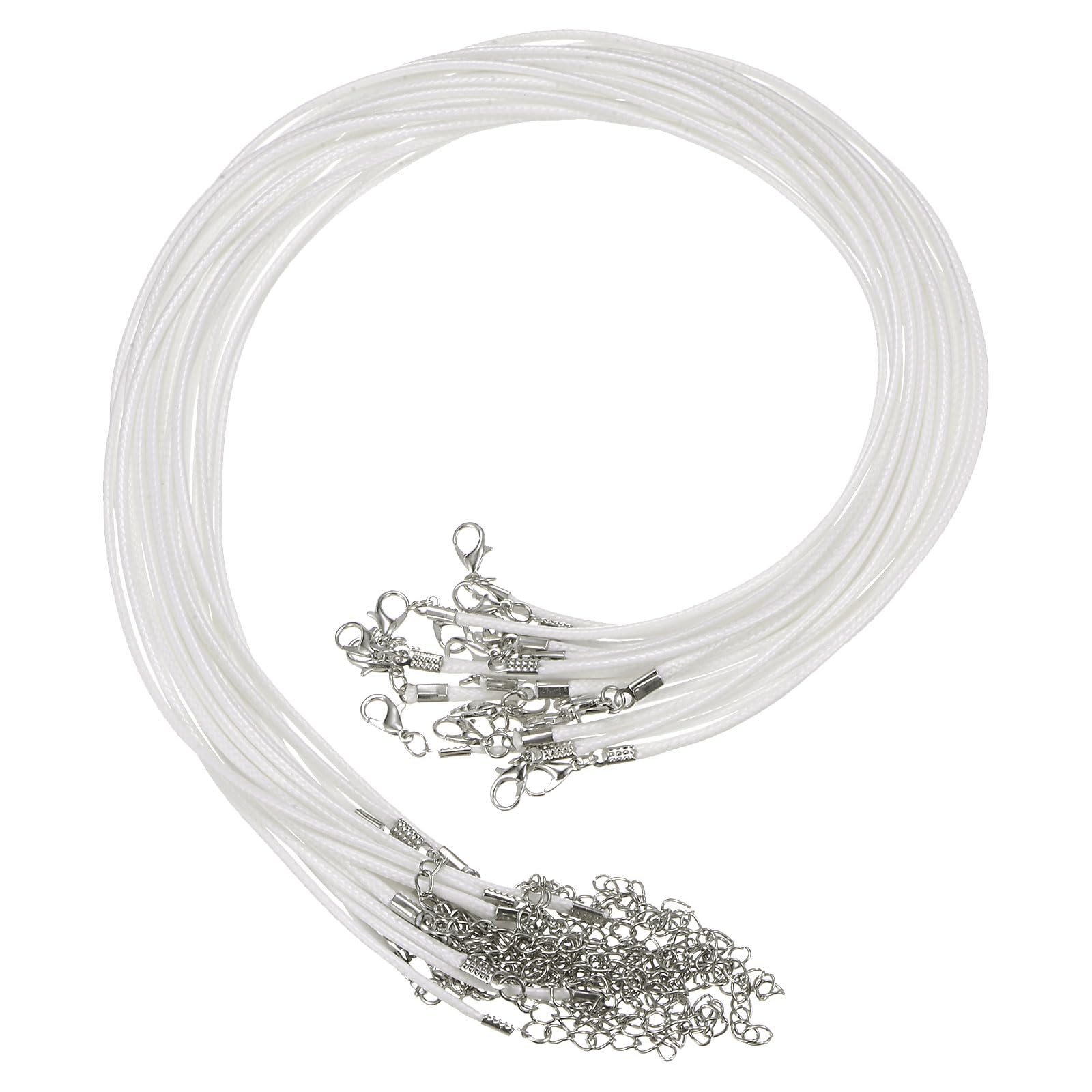 QUARKZMAN 20pz Cordino per Collana Cerato Bulk Rosa 1,5mm | FindTheDeal