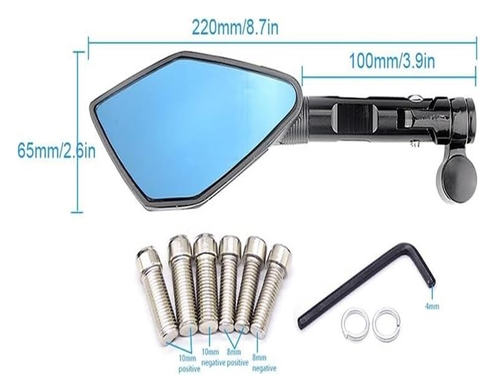 Amazon.co.jp: バイク用 バックミラー 用 忍者 250 400 650 用