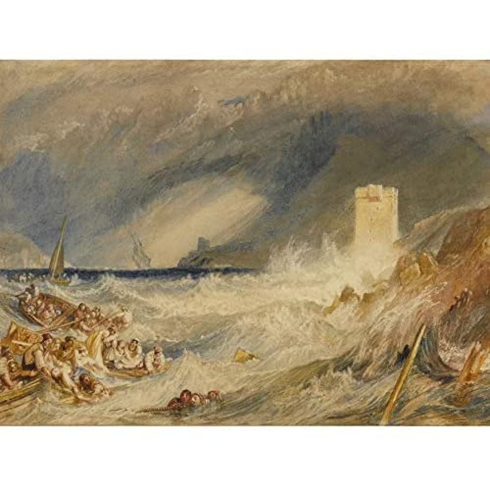 Artery8 Turner Entrance To Fowey Harbour Cornwall 1827 Painting Unframed Wall Art Print Poster Home Decor Premium