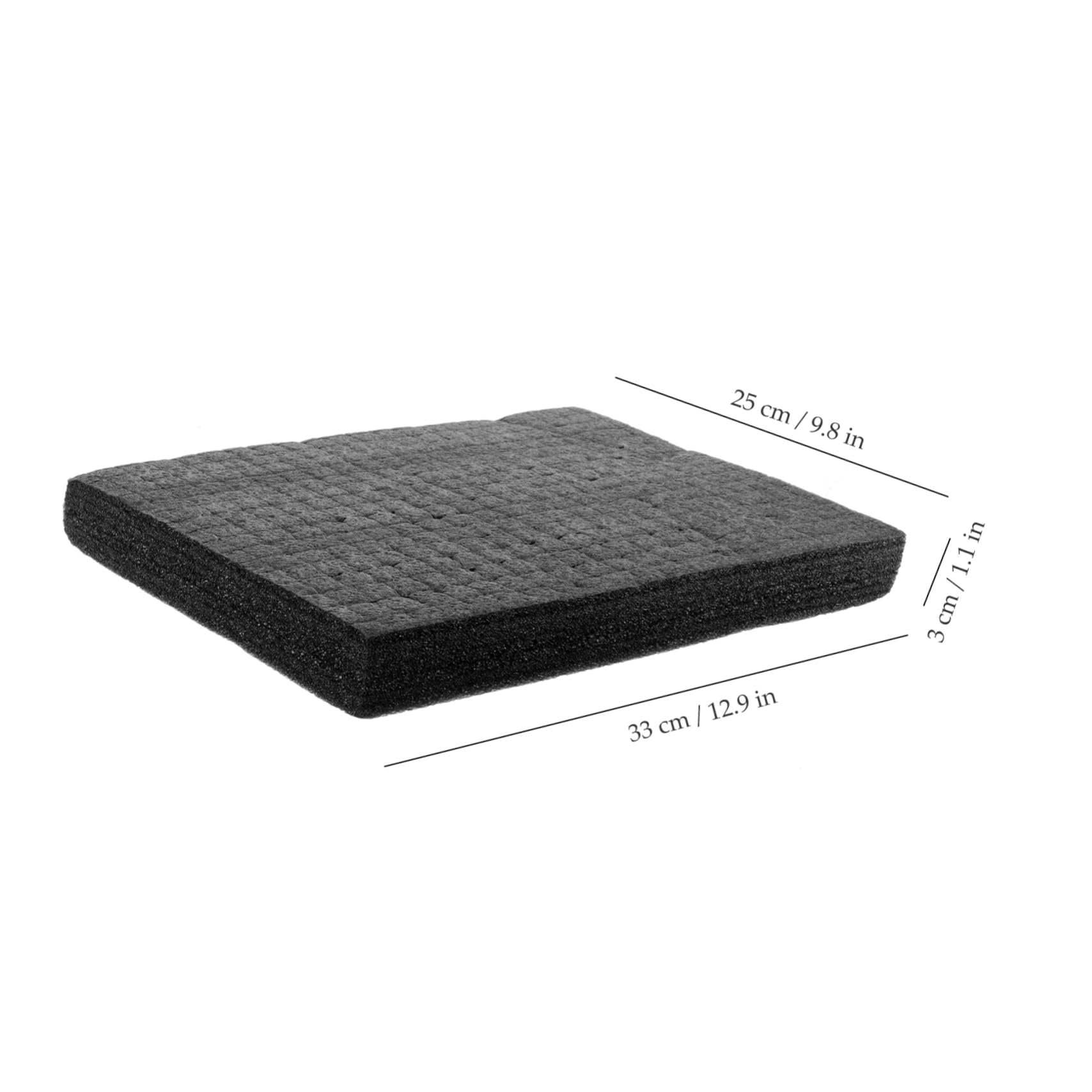 HAPINARY Foam Gap Filler Packing Foam Pad Foam Squares Pick and Foam Drawer Foam Liner Case Replacement Foam Insert Cube Foam Pad Pre Cubed Foam Insert Cuttable Foam Inserts Foam Mat Black