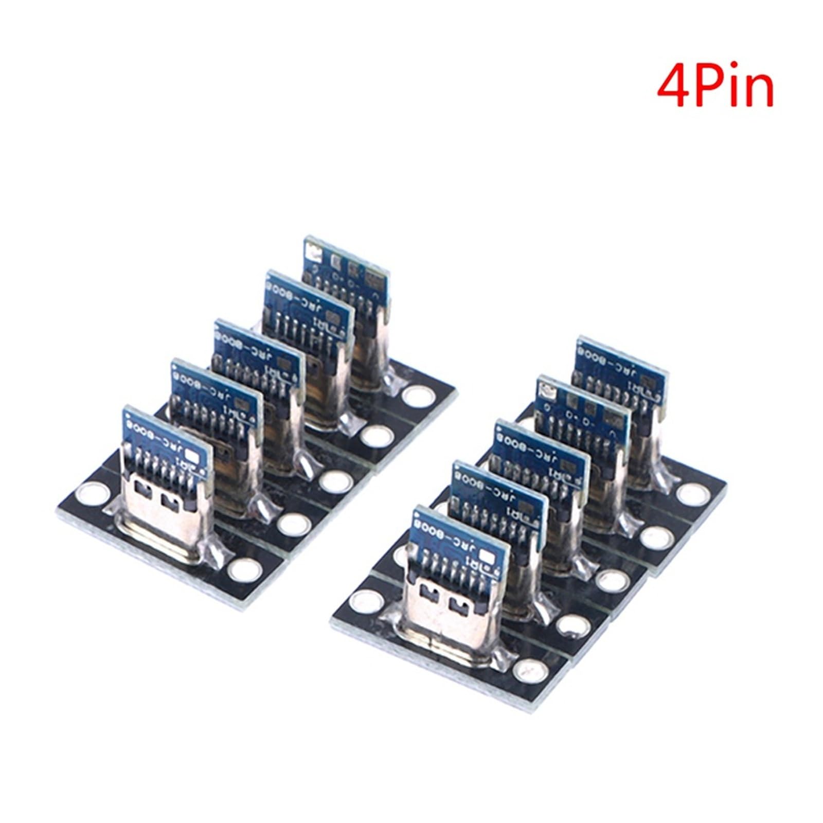 USB 3.1 Type-C Screw Plate Charging Socket żeńskie 2/4 piny, 10 szt. (4 piny)