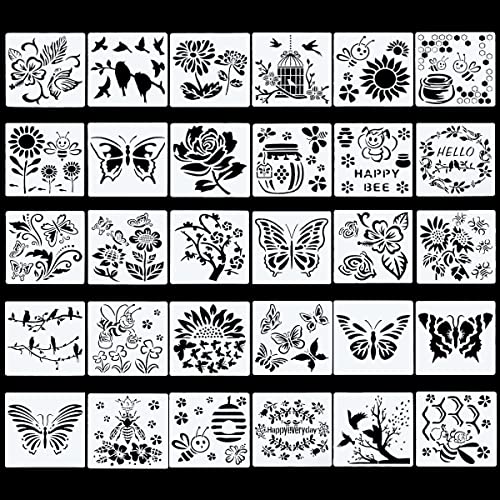 30 stencil per pittura a forma di farfalla, di