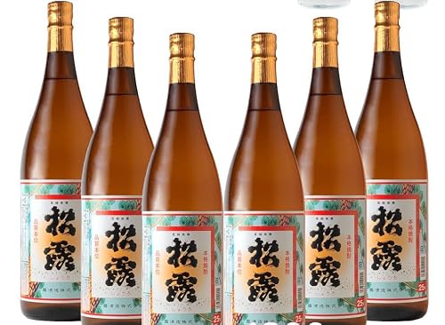 松露酒造 松露 25度 一升瓶6本 オリジナルグラス付きセット(1800ml×6本) 酒 お酒 グラス付き 芋 芋焼酎 焼酎 焼酎セット 酒セット 父の日 お歳暮 お祝い ギフト グルメ 特産品 プレゼント