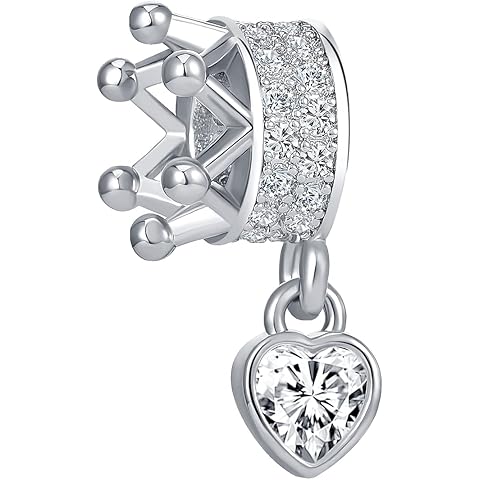 Bow Royal Crown Married Couple Wine Bottle Lock Key Arrow Heart Dangle Charm Bead f...