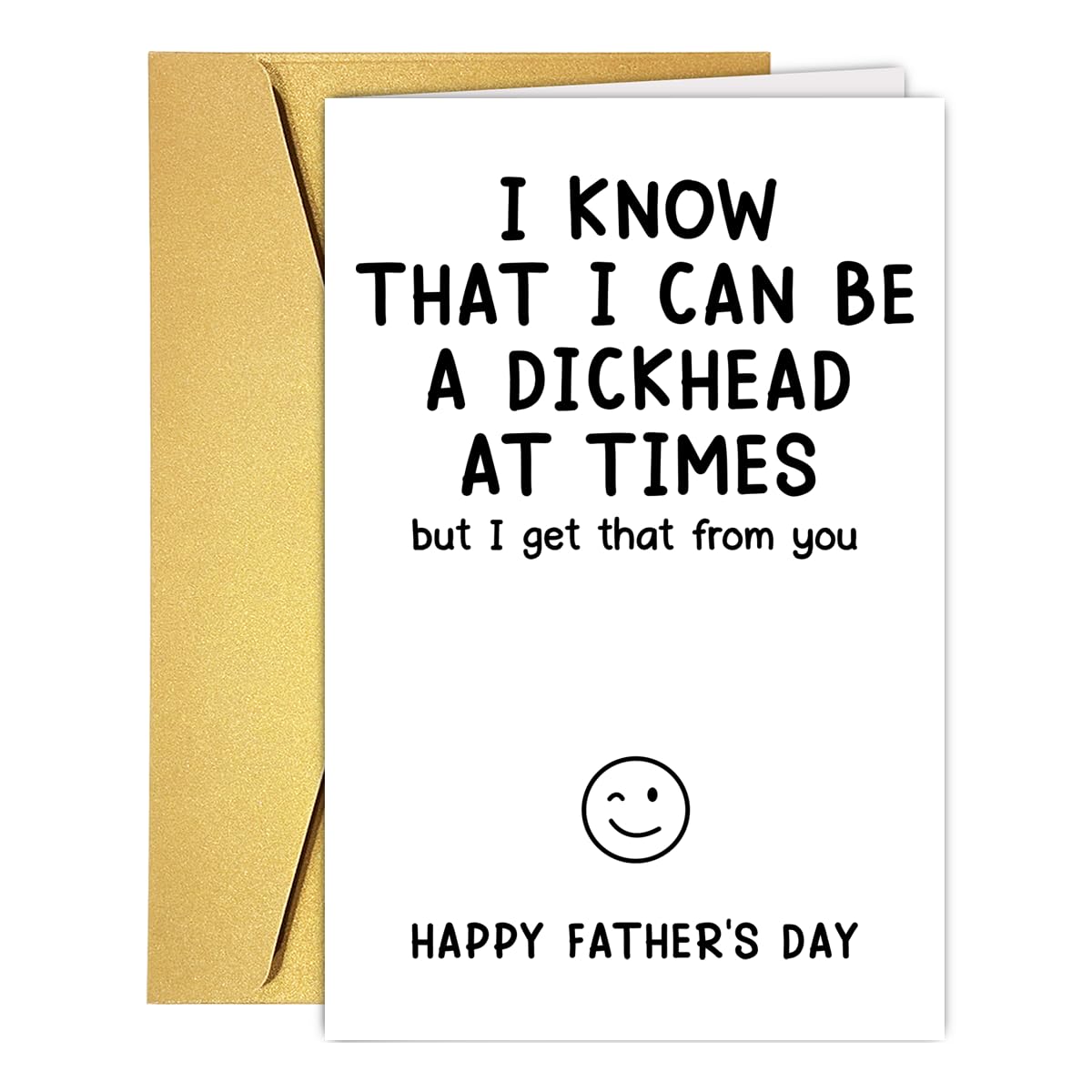 funny dad father's day card&gift from son daughter, hilarious happy fathers day card from son daughter kids, cheeky cards gift for daddy, joke father's day gift for dad.