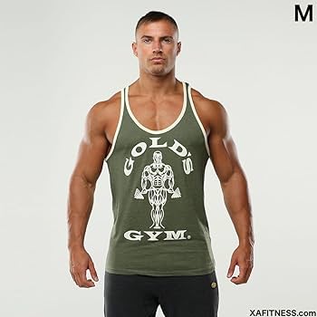 ゴールドジム　タンクトップ M オリーブグリーン Amazon.co.jp: ゴールドジム タンクトップ リンガータンク