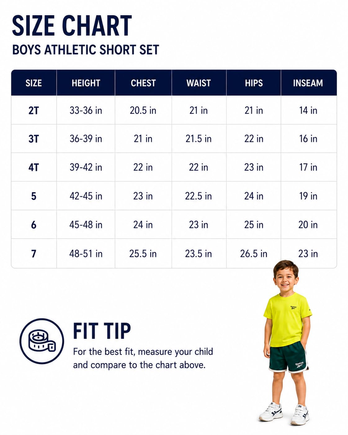 Reebok Set di pantaloncini da bambino, 3 pezzi, vestito estivo con 2 magliette e pantaloncini, abbigliamento sportivo per bambini e bambini piccoli