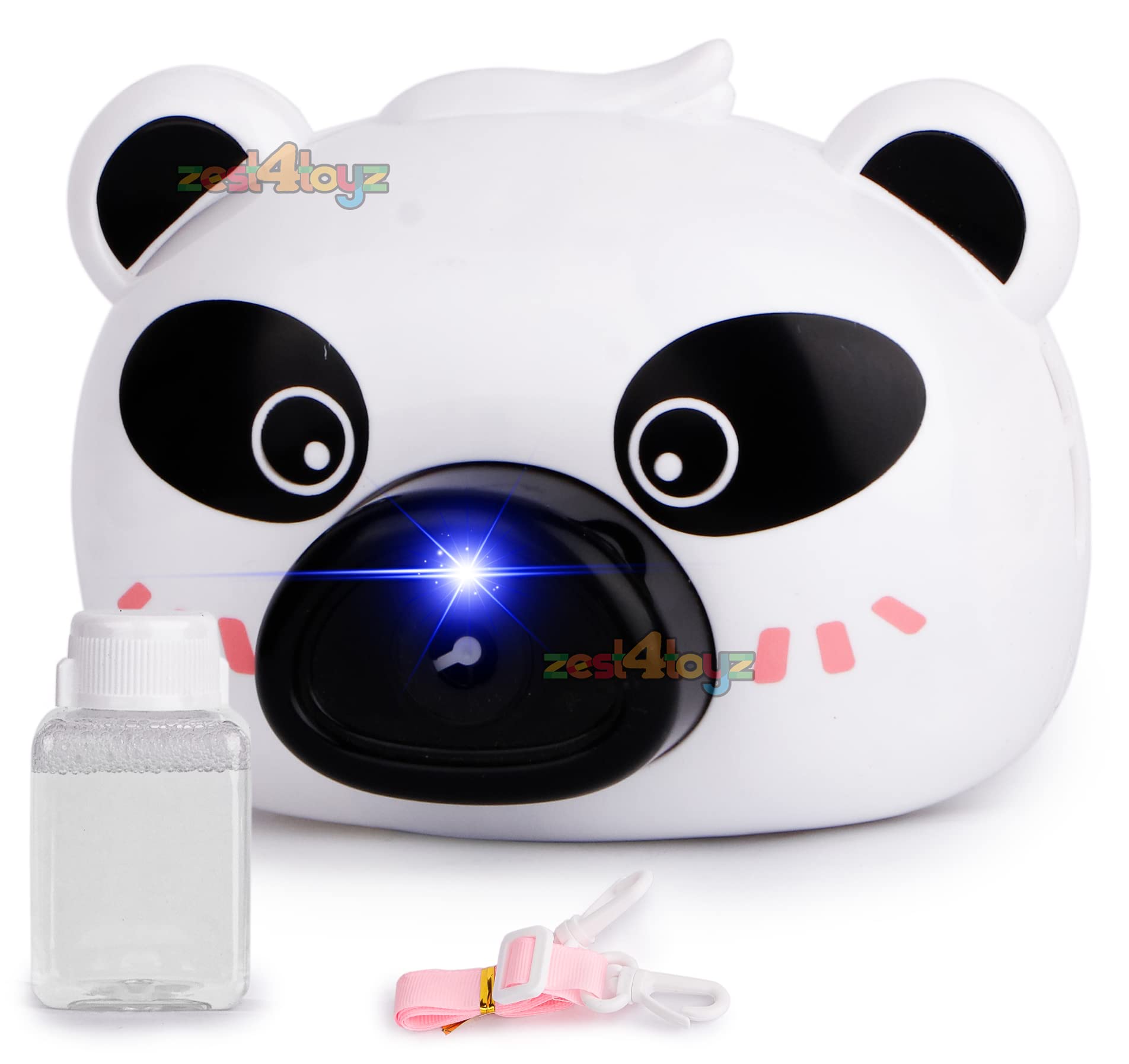 Zest 4 Toyz Camera Bubbles for Kids Panda Style Electric Bubble Maker Machines Automatic Bubble Blower with Light Sound Musical Toys for Boys Girls (B0C1VVMNDS) Amazon Price History, Amazon Price Tracker