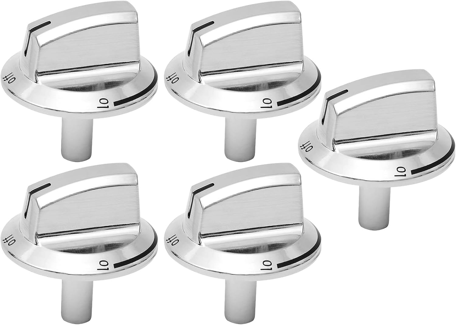 Amazon.co.jp Replacement Stove Knobs, 5 Easy Install Cooktop Surface Burner Control Knobs, Long