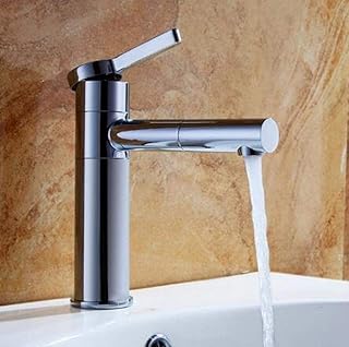 WANDOM Umywalka kran chrom/czarny/biały mosiądz łazienka kran naczynie blender umywalka ramię wychylne wylewka montowana na pokładzie kran chrom _2