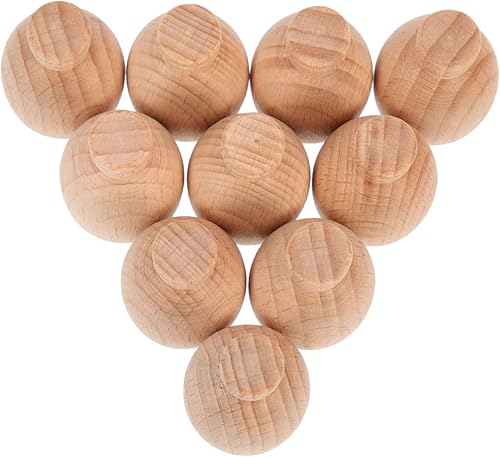 Miniatura 7 de MAGICLULU 10 piezas de madera de la clavija de las muñecas decorativas de madera de la clavija de las figuras para la pintura de los