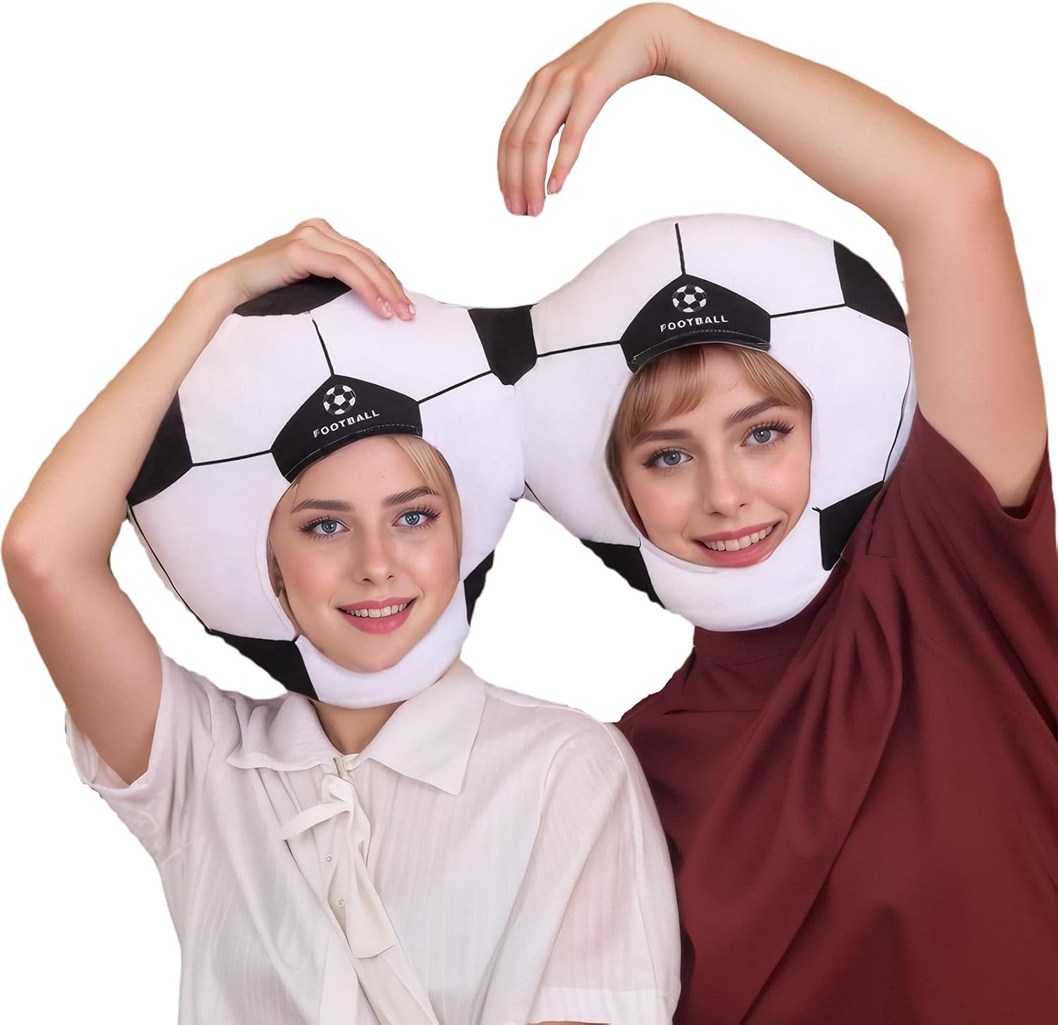 Funny football headwear Cute Novelty Plush Hat Dress Up Hat for Halloween,Christmas,Carnival,Birthday Costume Cosplay Party,Adult role-playing performance hats