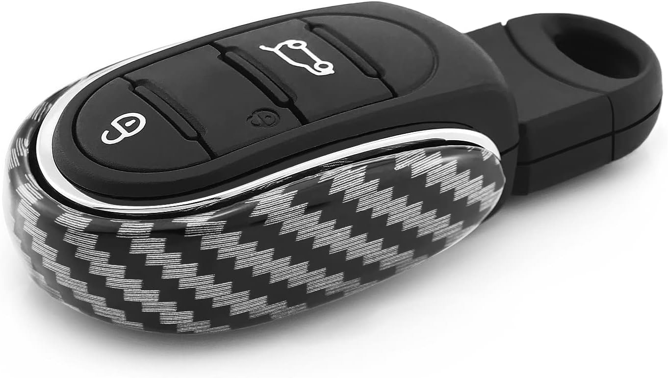 QIDIAN Car Key Shell Fob Case Cover Chain Rope Keychain Slim Design Alloy for Cooper Clubman F54 F55 F56 F57 F60 Countryman