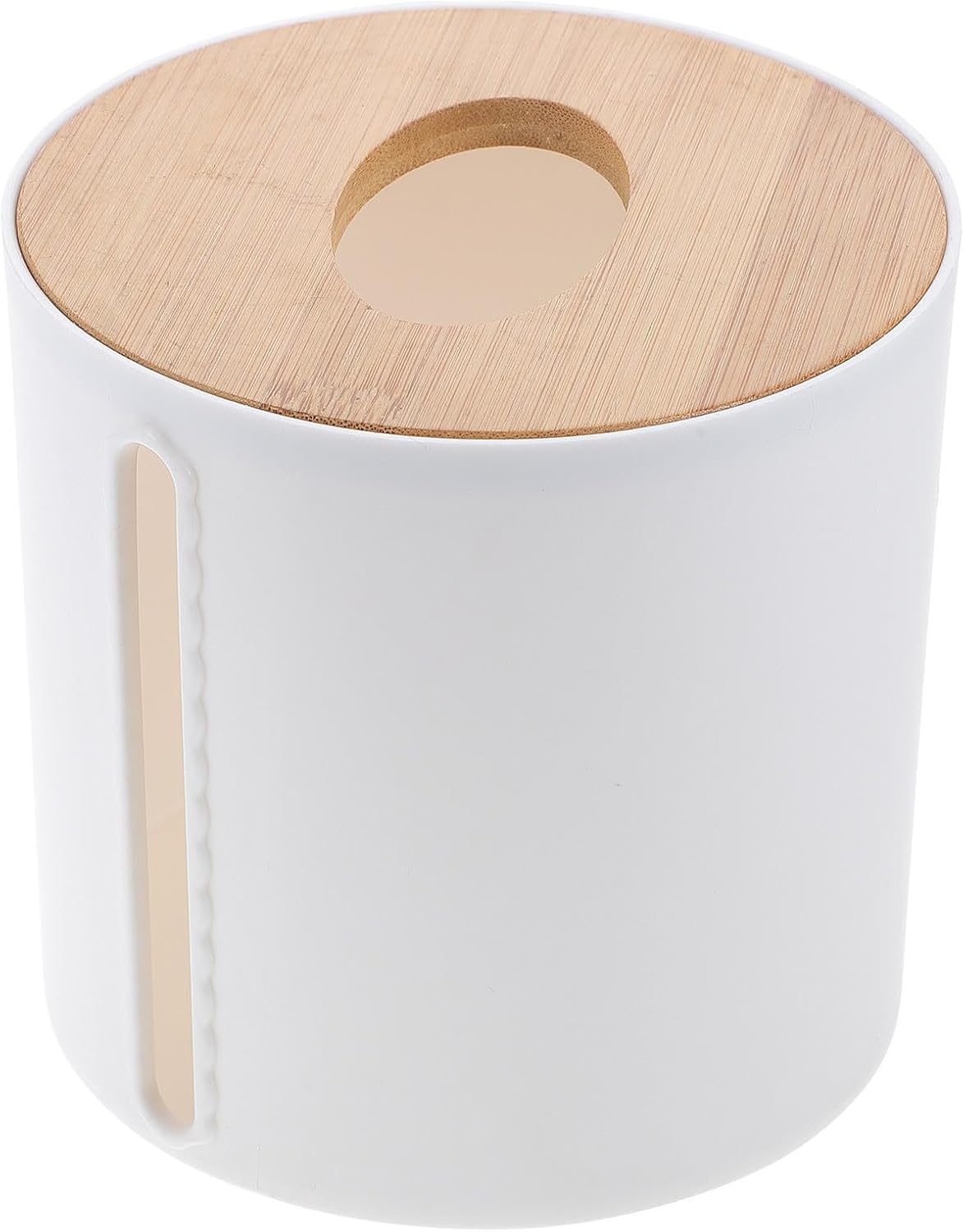 Nordic Waterproof Round Roll Paper Storage Box with Circular Hole