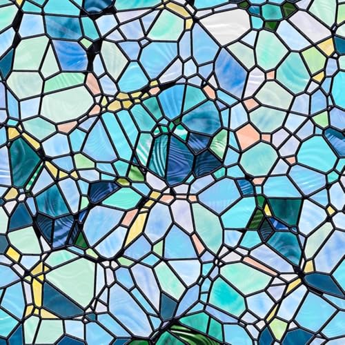 MeevrgR Film de vitrail pour battant : améliore l'intimité de vos fenêtres à battants, disponible en plusieurs couleurs, taille 45 cm x 100 cm