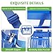 MAY TREE Clear Bag for Stadium Events 12×6×12 Clear Tote Lunch Bag with Reinforced Straps for Work and Sporting Events, Blue