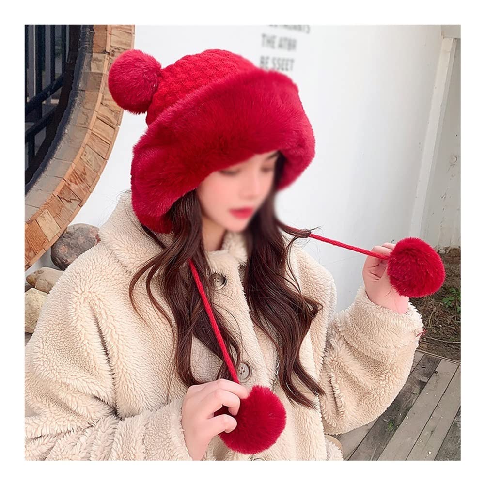 2025FW コムデギャルソンガール フード ニット帽 赤 Amazon.co.jp