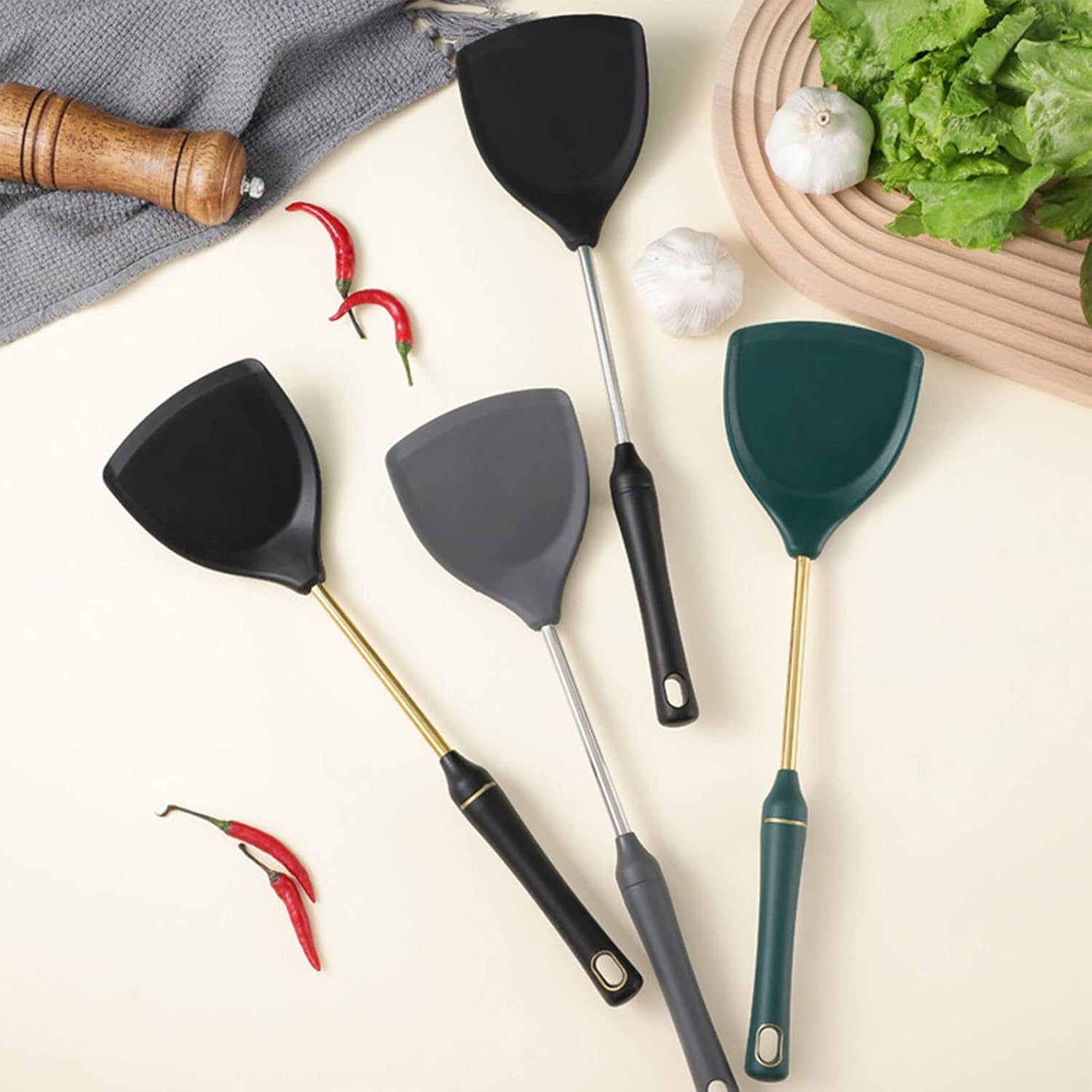 Silicone Kitchen Cooking Gadgets Heat Resistant Spatula Kitchenware Non-Stick