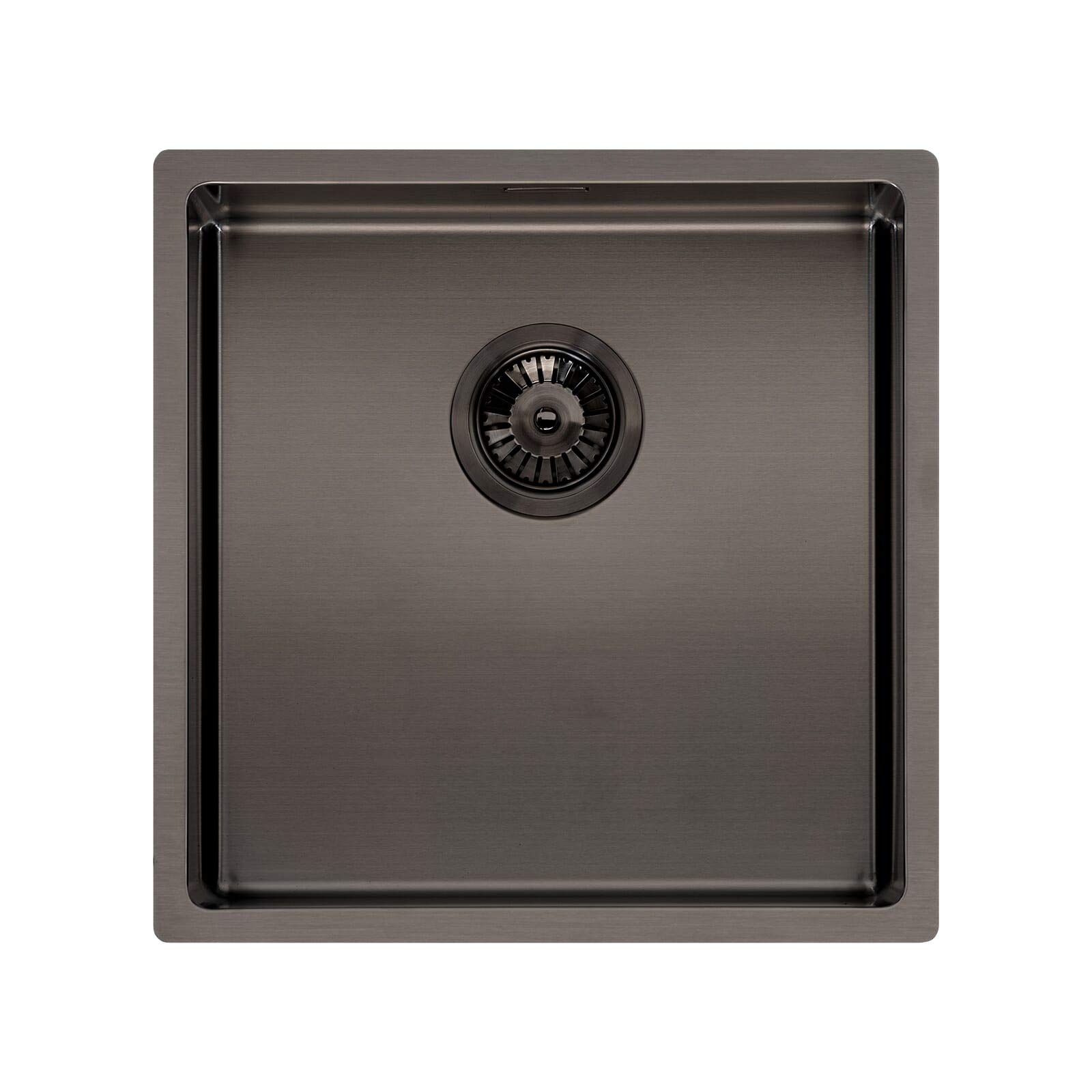 ReginoxMiami 40x40cm Grey Single Bowl Stainless Steel Undermount Kitchen Sink