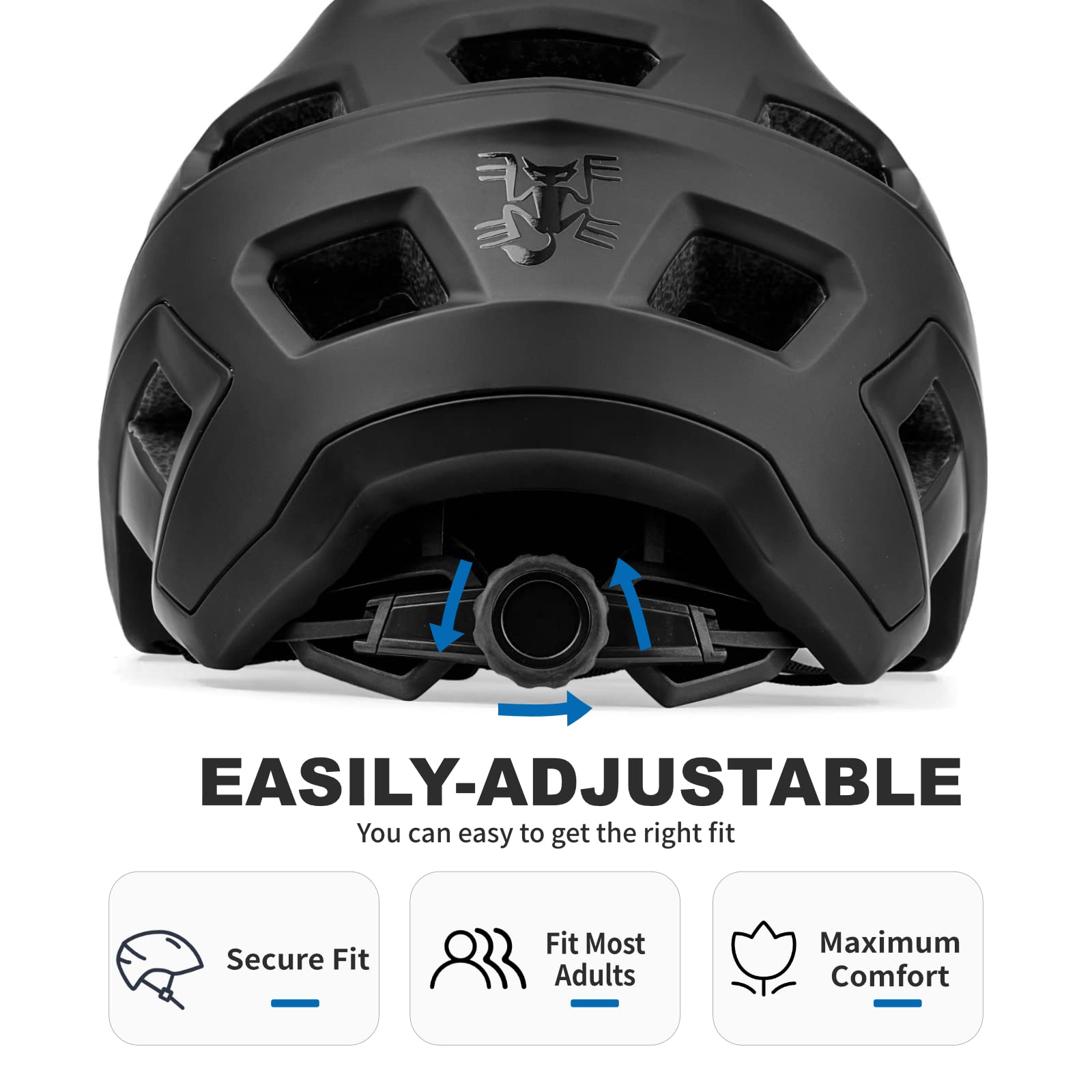 Fahrradhelm Mountainbike Helm Visier Abnehmbar MTB Helme für Herren Damen Erwachsene Jugend