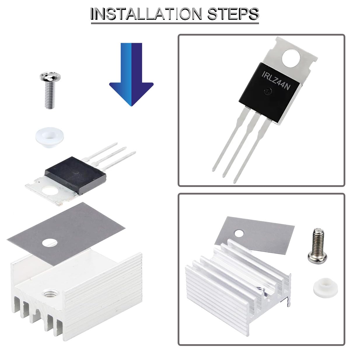 IRLZ44N Transistor Mosfet N-Channel TO-220AB 30A 55V 3Pin