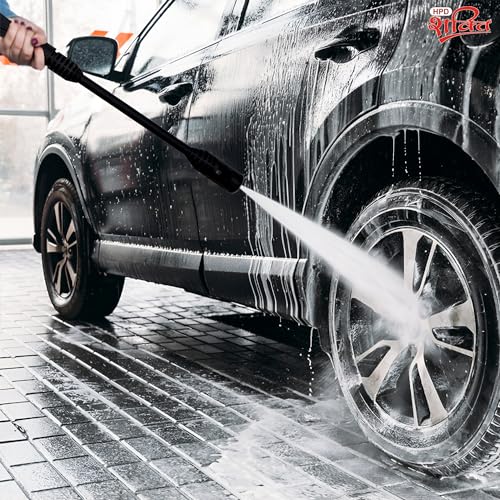 Image of HPD Shakti Car Washer Spray Gun | Japanese Technology Gun With Extension Road |Suitable For Maximum Car Washers | Water Flow Type Adjust Nozzle | Strong GUN (Gun + 8 Meter Pipe)