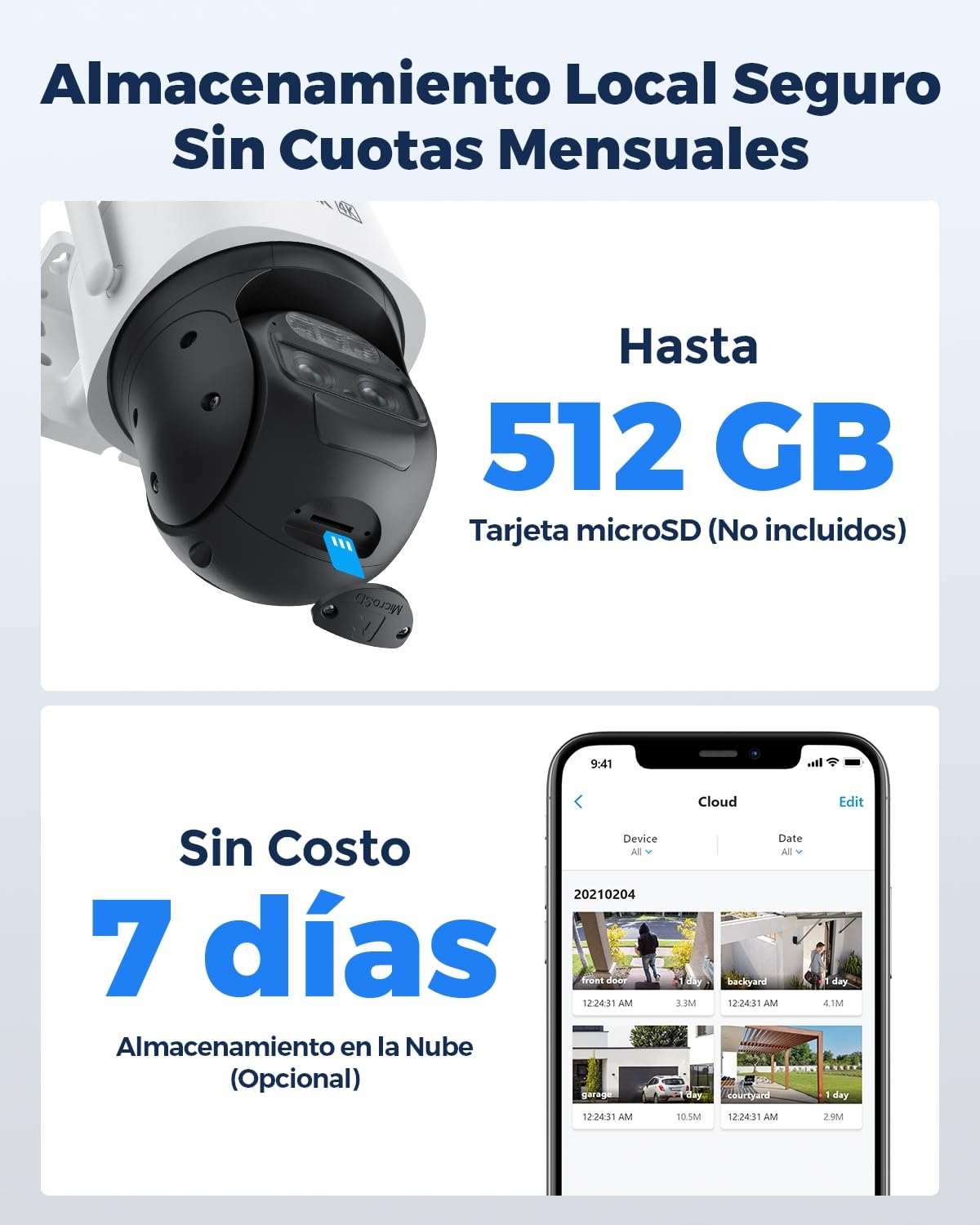 Reolink 4K 360° PTZ Camara Vigilancia Exterior, Auto-Tracking & Doble Lente | 8MP Camara Solar Inalambrica, 8× Zoom, 2,4/5 GHz WiFi 6, Detección Smart, Visión Nocturna en Color, TrackMix + Panel Solar