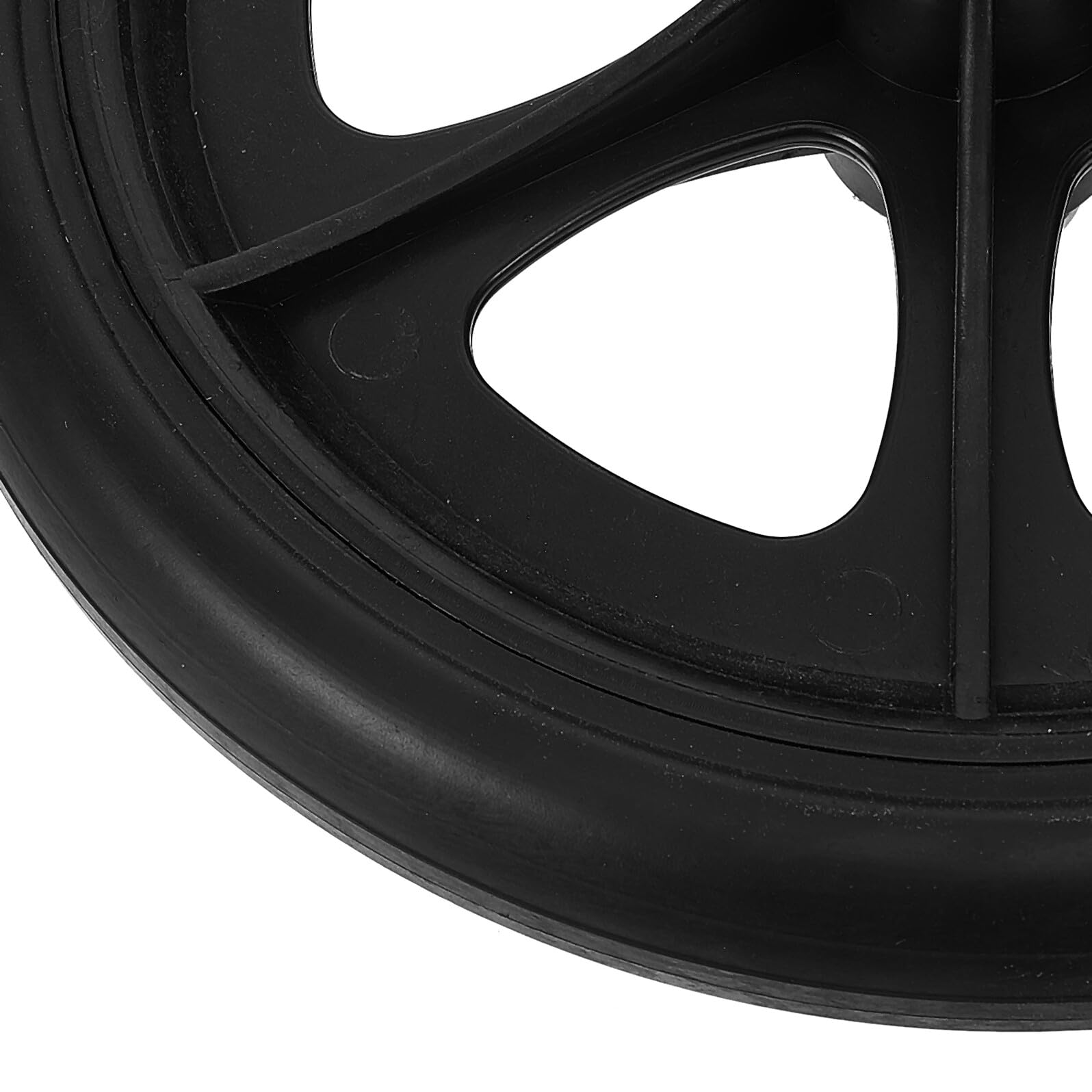 Rueda Delantera de Silla de Ruedas de 20cm, Recambio Negro
